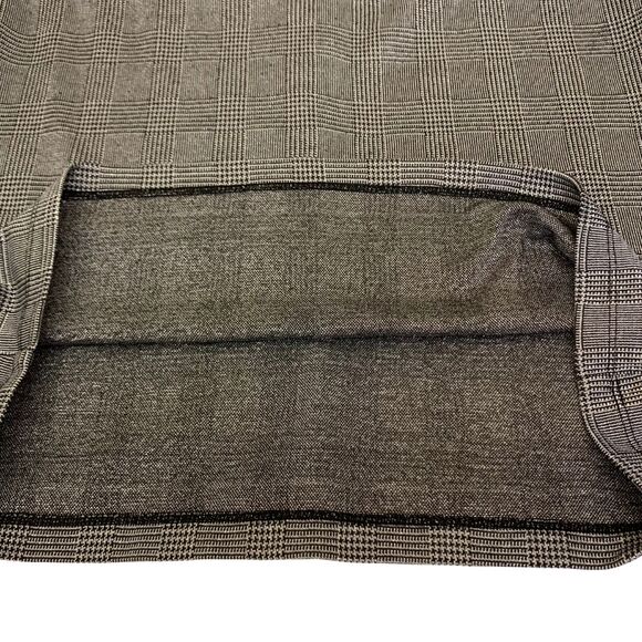 Enfocus Studio Sparkly Silver-Threaded Gingham Mini Dress Back and Grey Size 8 - Picture 7 of 12
